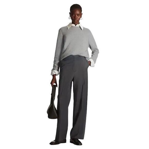 T4 Pendleton Charcoal Gray Lined‎ Pure Virgin Wool Pants Size 10 - Picture 1 of 4